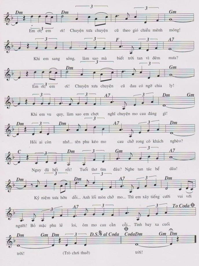 Sheet nhạc Người Phu Kéo Cau 2